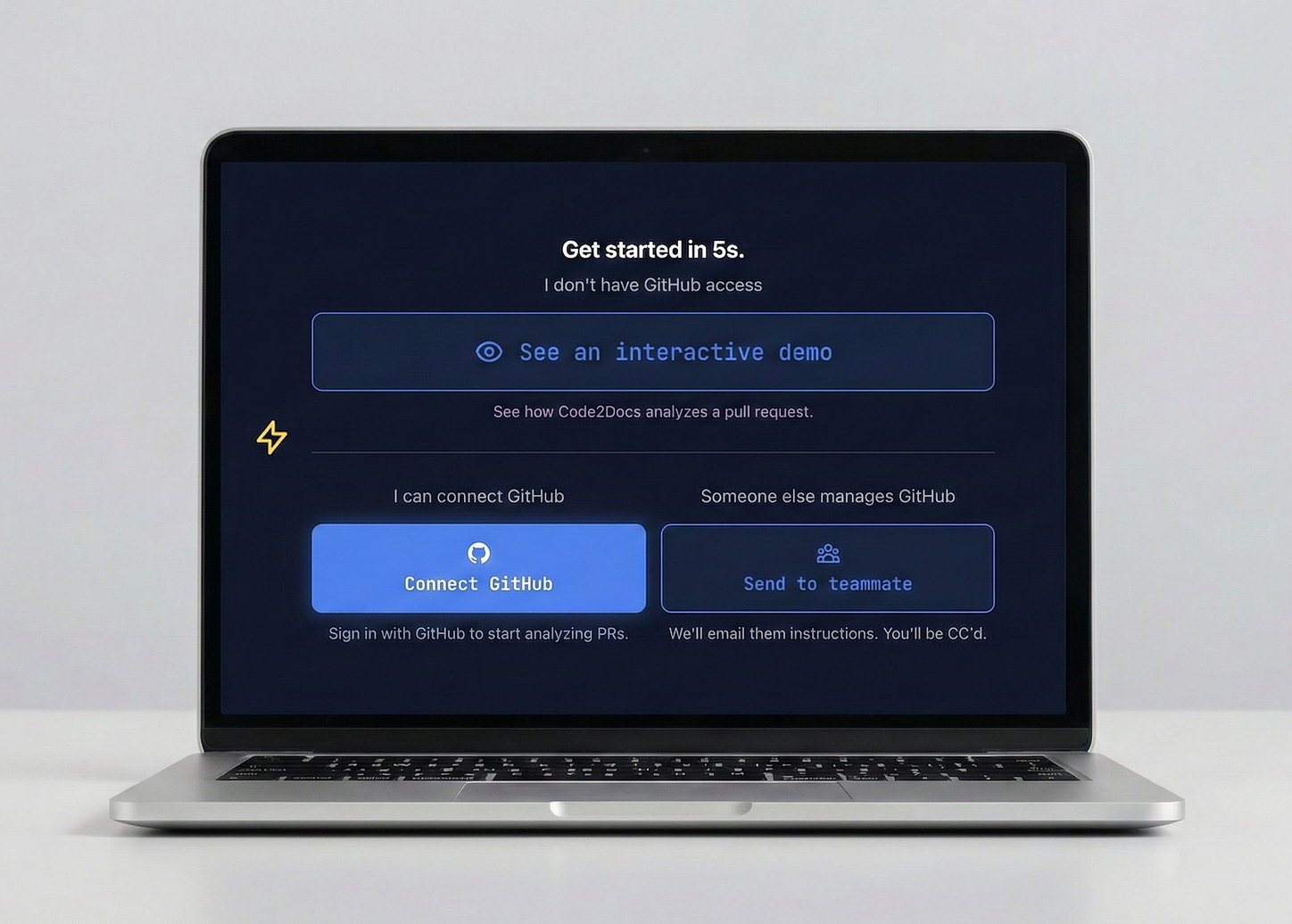 Code2Docs get started